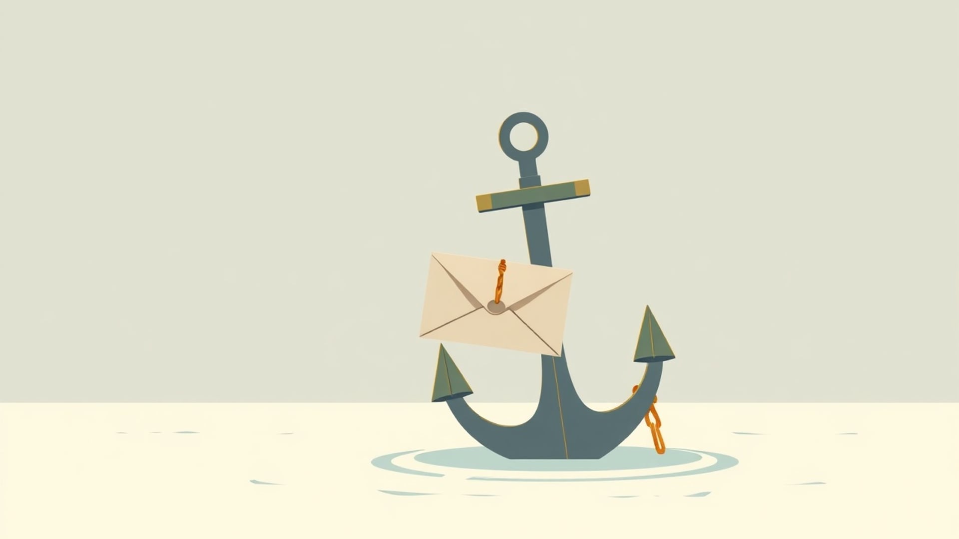 Illustration of a small paper envelope of cash tied to a large heavy anchor shaped like a car key